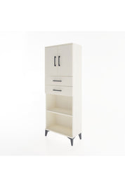 Arges Dolap 3 Raflı 2 Çekmeceli 2 Kapaklı 60x30x163 Aytaşı-Aytaşı
