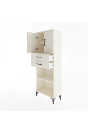 Arges Dolap 3 Raflı 2 Çekmeceli 2 Kapaklı 60x30x163 Aytaşı-Aytaşı