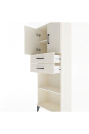 Arges Dolap 3 Raflı 2 Çekmeceli 2 Kapaklı 60x30x163 Aytaşı-Aytaşı