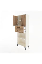 Arges Dolap 3 Raflı 2 Çekmeceli 2 Kapaklı 60x30x163 Aytaşı-Çam