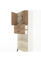 Arges Dolap 3 Raflı 2 Çekmeceli 2 Kapaklı 60x30x163 Aytaşı-Çam