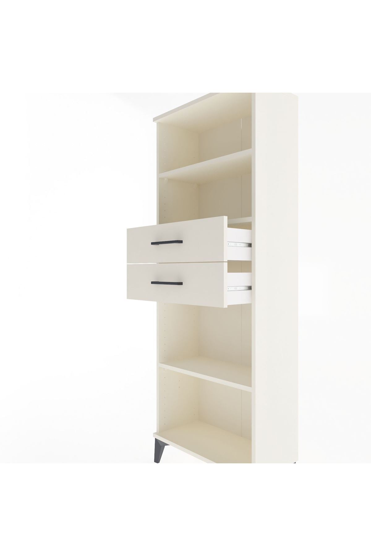 Arges Dolap 3 Raflı 2 Çekmeceli 60x30x163 Aytaşı-Aytaşı