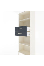 Arges Dolap 3 Raflı 2 Çekmeceli 60x30x163 Aytaşı-Antrasit