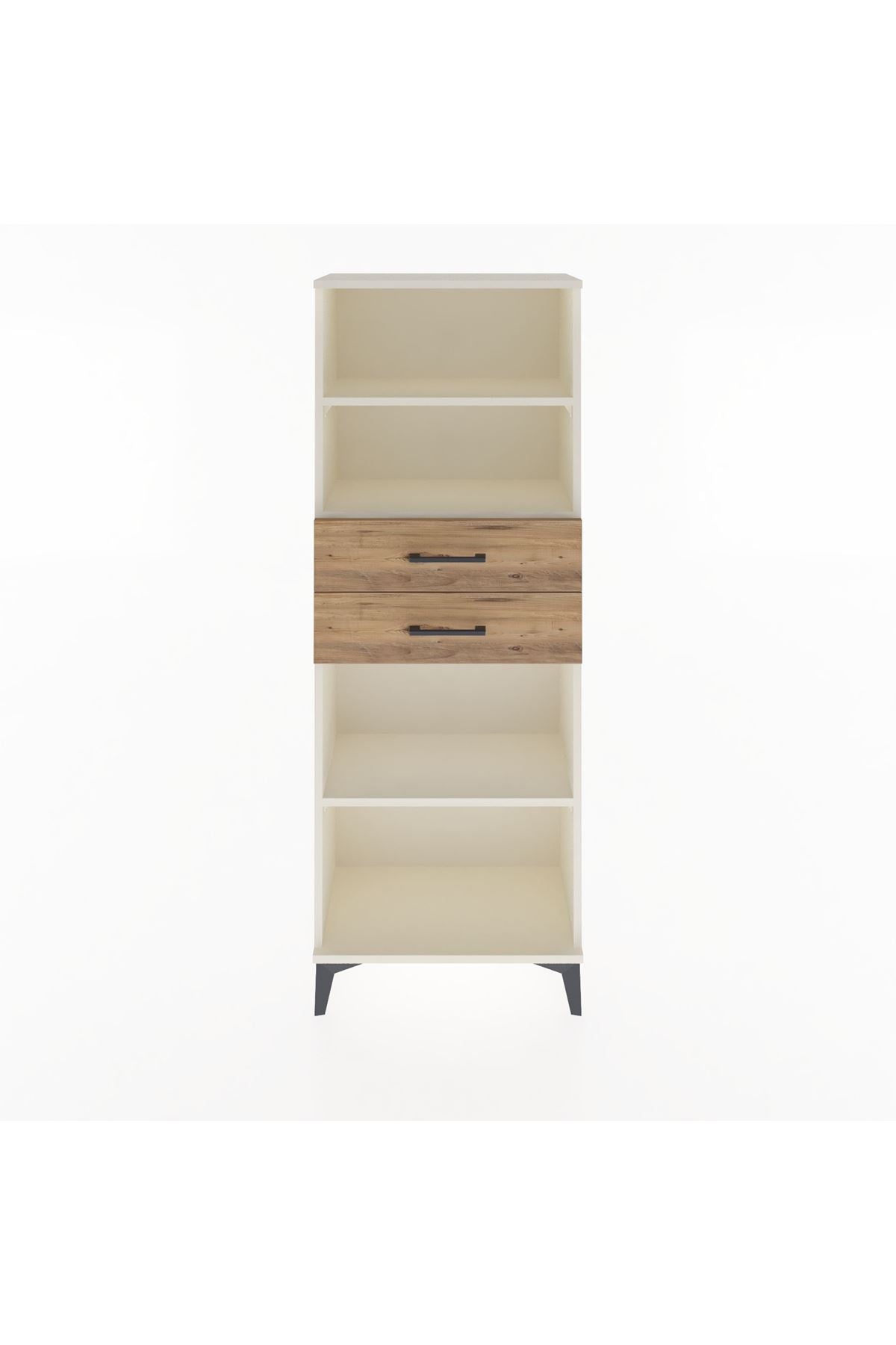 Arges Dolap 3 Raflı 2 Çekmeceli 60x30x163 Aytaşı-Çam