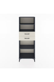 Arges Dolap 3 Raflı 2 Çekmeceli 60x30x163 Antrasit-Aytaşı