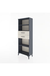 Arges Dolap 3 Raflı 2 Çekmeceli 60x30x163 Antrasit-Aytaşı