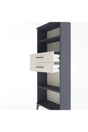 Arges Dolap 3 Raflı 2 Çekmeceli 60x30x163 Antrasit-Aytaşı