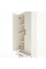 Arges Dolap 4 Raflı Tek Çekmeceli 2 Kapaklı 60x30x163 Aytaşı-Aytaşı