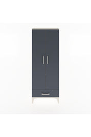 Arges Dolap 4 Raflı Tek Çekmeceli 2 Kapaklı 60x30x163 Aytaşı-Antrasit