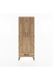 Arges Dolap 4 Raflı Tek Çekmeceli 2 Kapaklı 60x30x163 Aytaşı-Çam