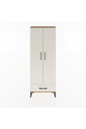 Arges Dolap 4 Raflı Tek Çekmeceli 2 Kapaklı 60x30x163 Çam-Aytaşı