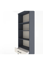 Arges Dolap 4 Raflı Tek Çekmeceli 60x30x163 Antrasit-Aytaşı