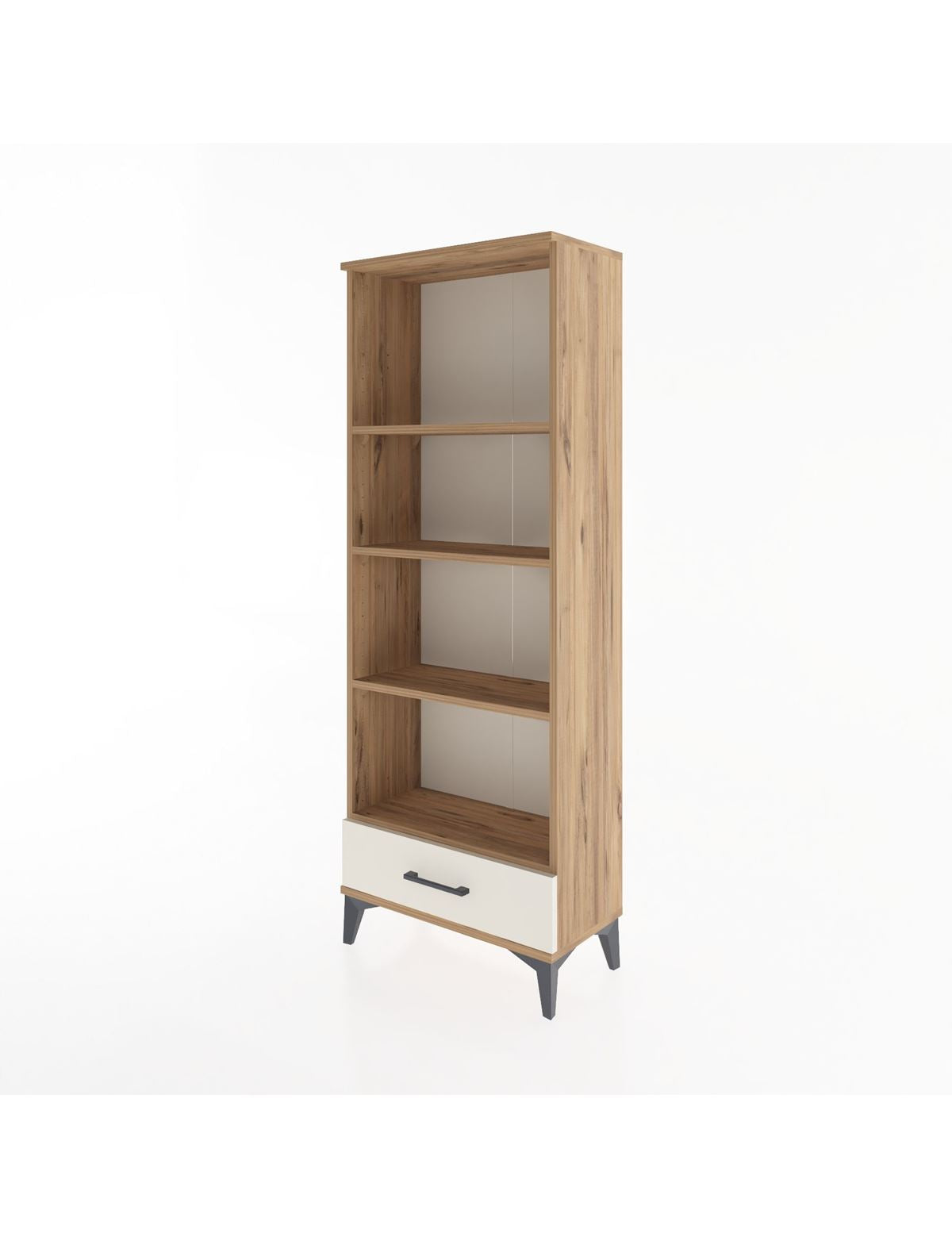Arges Dolap 4 Raflı Tek Çekmeceli 60x30x163 - S20M118V7A