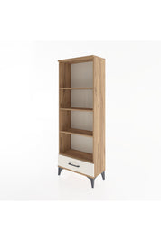 Arges Dolap 4 Raflı Tek Çekmeceli 60x30x163 Çam-Aytaşı