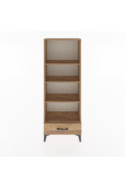 Arges Dolap 4 Raflı Tek Çekmeceli 60x30x163 Çam-Çam