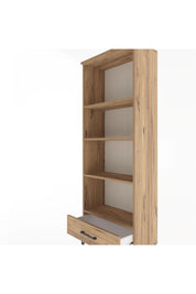 Arges Dolap 4 Raflı Tek Çekmeceli 60x30x163 Çam-Çam