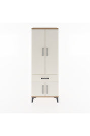 Arges Dolap 3 Raflı Tek Çekmeceli 4 Kapaklı 60x30x163 Çam-Aytaşı
