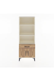 Arges Dolap 3 Raflı Tek Çekmeceli 2 Kapaklı 60x30x163 Aytaşı-Çam