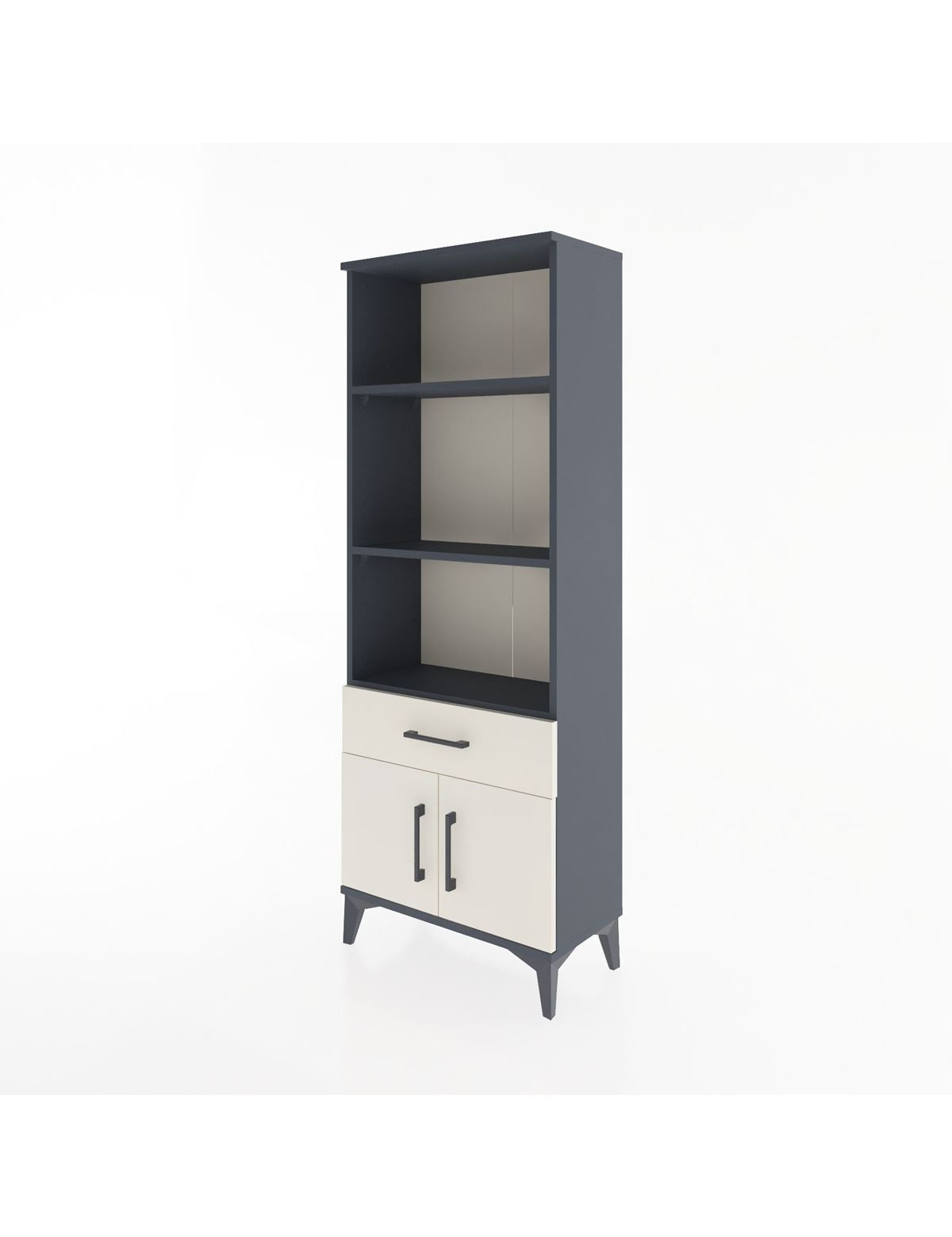 Arges Dolap 3 Raflı Tek Çekmeceli 2 Kapaklı 60x30x163 - S20M120V4A