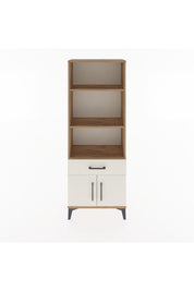 Arges Dolap 3 Raflı Tek Çekmeceli 2 Kapaklı 60x30x163 Çam-Aytaşı