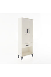 Arges Dolap 3 Raflı Tek Çekmeceli 2 Kapaklı 60x30x163 Aytaşı-Aytaşı