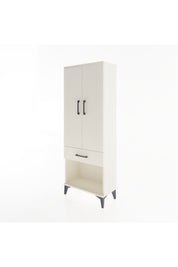 Arges Dolap 3 Raflı Tek Çekmeceli 2 Kapaklı 60x30x163 Aytaşı-Aytaşı