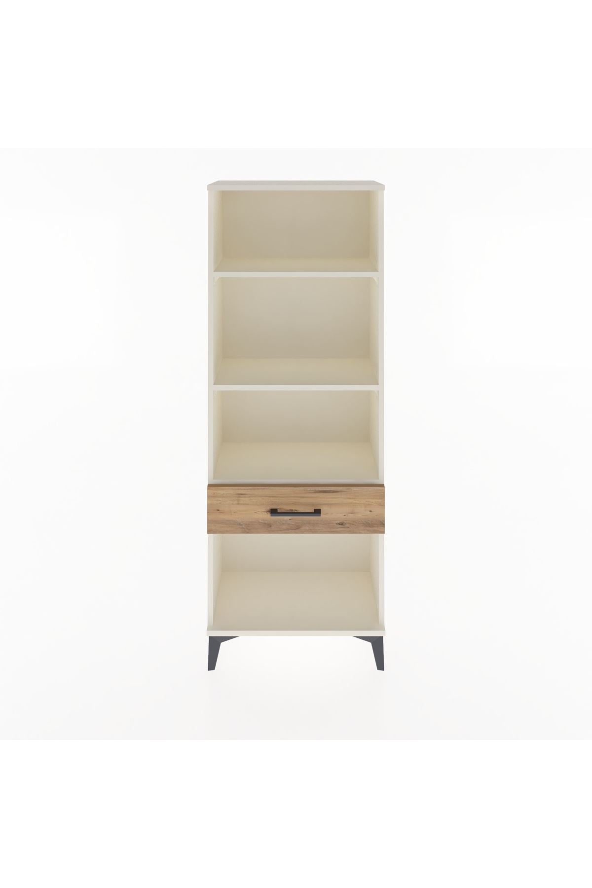 Arges Dolap 3 Raflı Tek Çekmeceli 60x30x163 Aytaşı-Çam