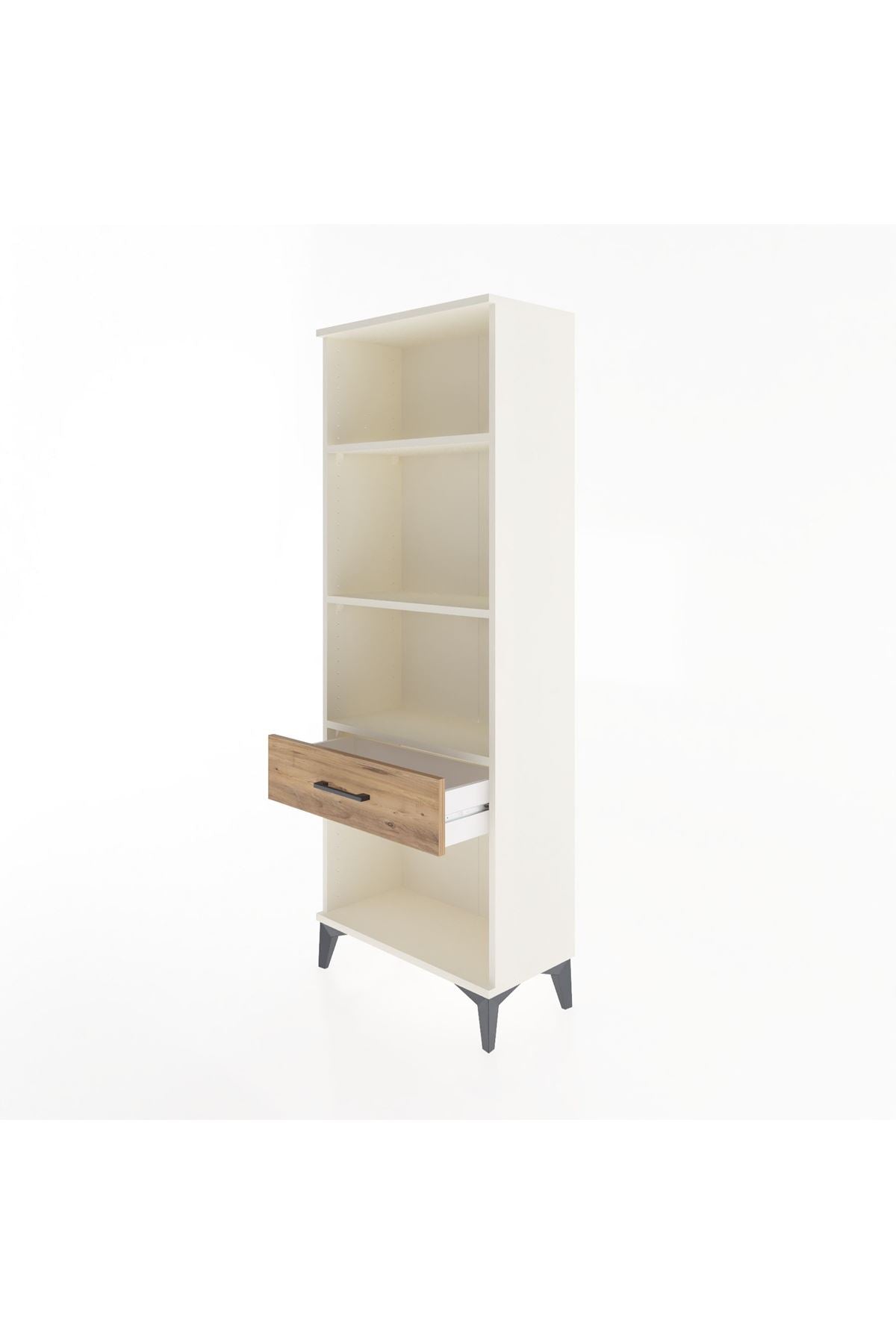 Arges Dolap 3 Raflı Tek Çekmeceli 60x30x163 Aytaşı-Çam