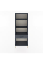 Arges Dolap 3 Raflı Tek Çekmeceli 60x30x163 Antrasit-Antrasit