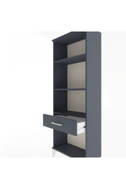 Arges Dolap 3 Raflı Tek Çekmeceli 60x30x163 Antrasit-Antrasit