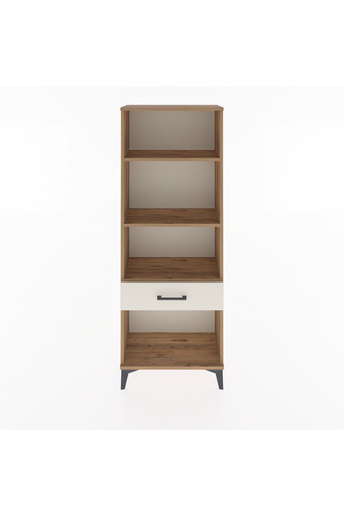 Arges Dolap 3 Raflı Tek Çekmeceli 60x30x163 Çam-Aytaşı