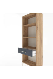 Arges Dolap 3 Raflı Tek Çekmeceli 60x30x163 Çam-Antrasit