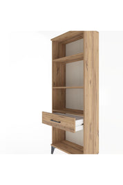 Arges Dolap 3 Raflı Tek Çekmeceli 60x30x163 Çam-Çam