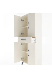 Arges Dolap 3 Raflı Tek Çekmeceli 4 Kapaklı 60x30x163 Aytaşı-Aytaşı