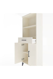 Arges Dolap 3 Raflı Tek Çekmeceli 2 Kapaklı 60x30x163 Aytaşı-Aytaşı
