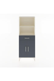 Arges Dolap 3 Raflı Tek Çekmeceli 2 Kapaklı 60x30x163 Aytaşı-Antrasit