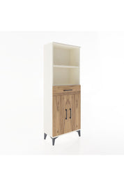 Arges Dolap 3 Raflı Tek Çekmeceli 2 Kapaklı 60x30x163 Aytaşı-Çam