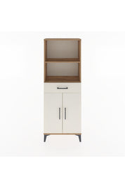 Arges Dolap 3 Raflı Tek Çekmeceli 2 Kapaklı 60x30x163 Çam-Aytaşı