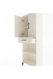 Arges Dolap 3 Raflı Tek Çekmeceli 2 Kapaklı 60x30x163 Aytaşı-Aytaşı