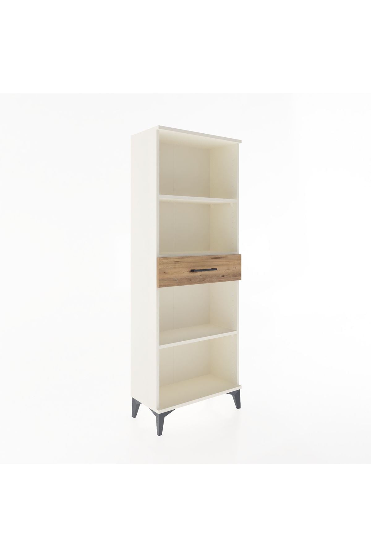 Arges Dolap 3 Raflı Tek Çekmeceli 60x30x163 Aytaşı-Çam