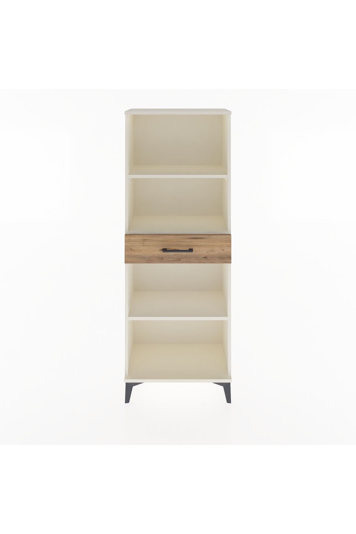 Arges Dolap 3 Raflı Tek Çekmeceli 60x30x163 Aytaşı-Çam