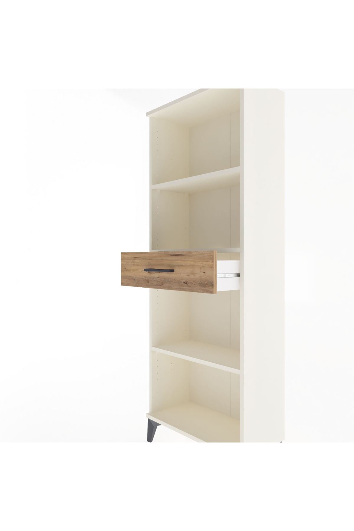 Arges Dolap 3 Raflı Tek Çekmeceli 60x30x163 Aytaşı-Çam