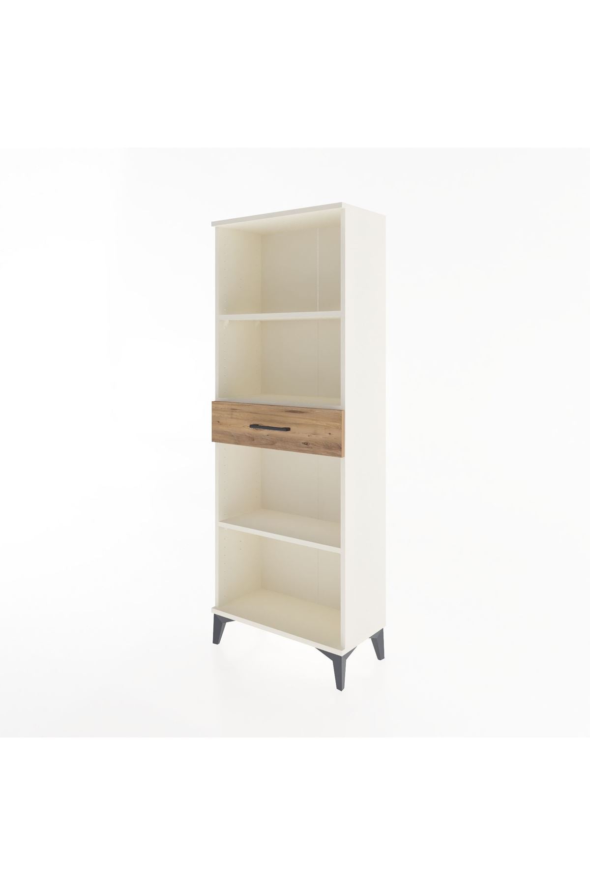 Arges Dolap 3 Raflı Tek Çekmeceli 60x30x163 Aytaşı-Çam