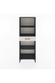 Arges Dolap 3 Raflı Tek Çekmeceli 60x30x163 Antrasit-Aytaşı