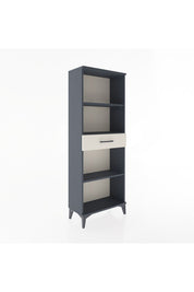Arges Dolap 3 Raflı Tek Çekmeceli 60x30x163 Antrasit-Aytaşı