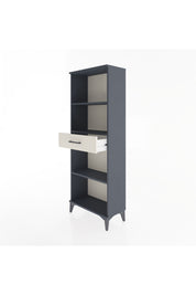 Arges Dolap 3 Raflı Tek Çekmeceli 60x30x163 Antrasit-Aytaşı