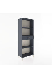 Arges Dolap 3 Raflı Tek Çekmeceli 60x30x163 Antrasit-Antrasit