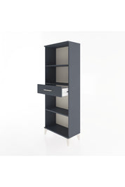 Arges Dolap 3 Raflı Tek Çekmeceli 60x30x163 Antrasit-Antrasit