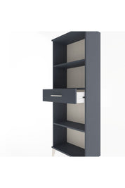 Arges Dolap 3 Raflı Tek Çekmeceli 60x30x163 Antrasit-Antrasit