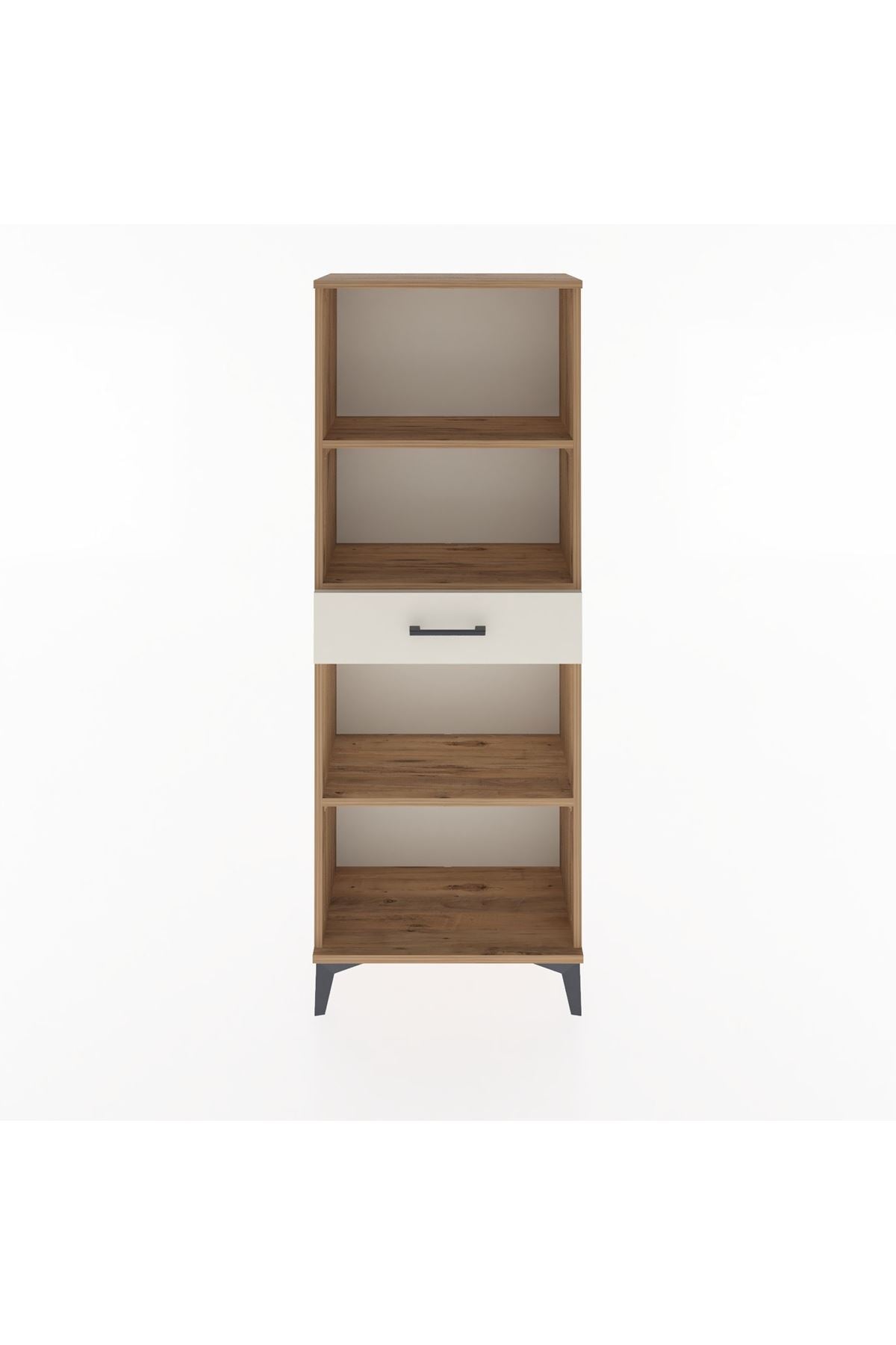 Arges Dolap 3 Raflı Tek Çekmeceli 60x30x163 Çam-Aytaşı